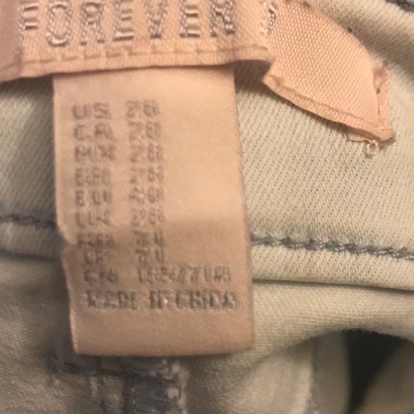 Forever 21 light blue jeans - Picture 5 of 6